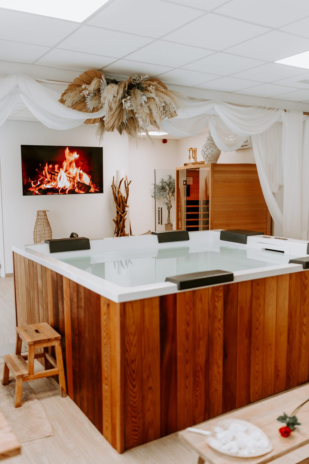 Le jacuzzi hydro-massant privatif d'Apulia