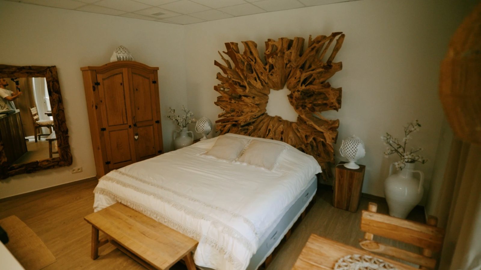Le lit de la Suite Riposo